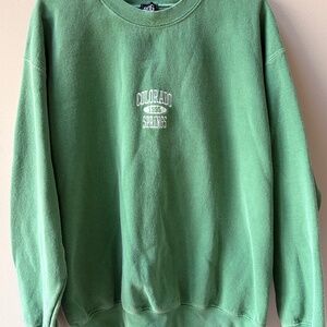 Green Colorado Springs sweatshirt
